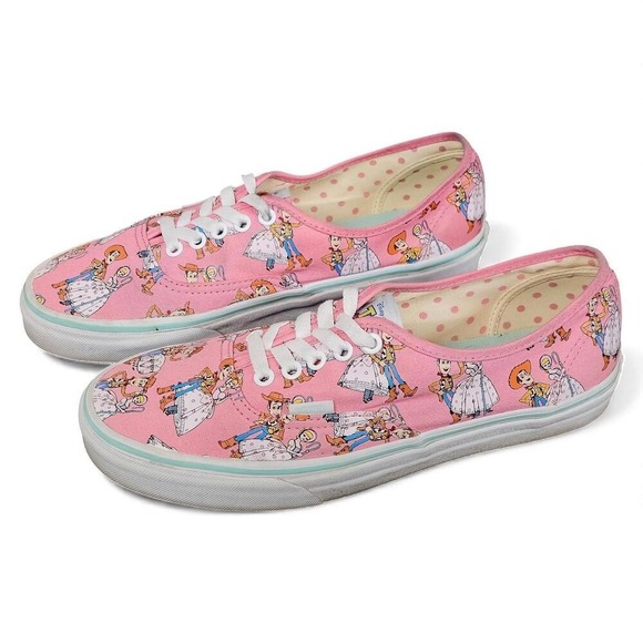 Vans Authentic Disney Pixar Toy Story Pink Characters Canvas Sneakers Women's - Picture 3 of 9